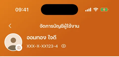ไอคอนรูปตาซ่อนเลขบัญชี